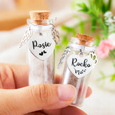 Custom Pet Fur Memorial Jar Personalized Dog Keepsake Urns for Ashes - MACIFECI